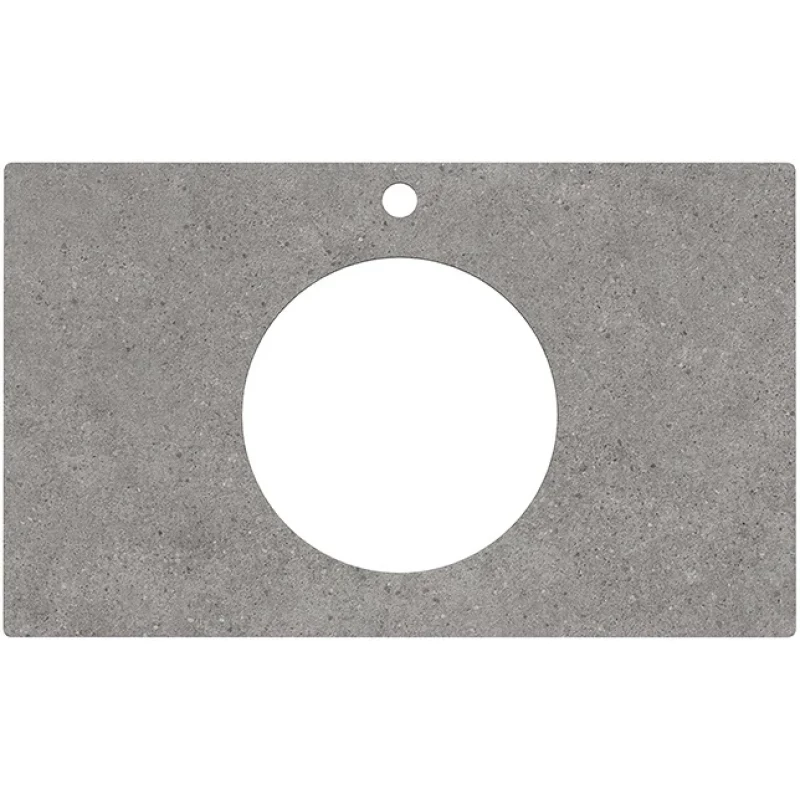 Столешница 79,6 см серый матовый для накладных раковин Kerama Marazzi Plaza Modern Фондамента PL5.DL500900R\80