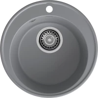 Кухонная мойка GranFest Quarz 08 47,9x47,9 см, темно-серый