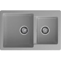Кухонная мойка GranFest Practik 780K 77,5x50,6 см, серый