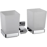 Стакан для зубных щеток Gappo G0708 двойной, настенный, хром