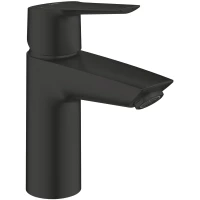 Смеситель для раковины Grohe Start 235512432 CoolStart, с донным клапаном, черный матовый