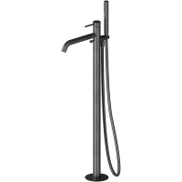 Смеситель напольный для ванны Newform X-Steel 316 69684EX.59.064 оружейная сталь матовый