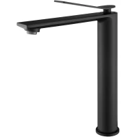 Смеситель для раковины Vincea Verse VBF-2VE2MB без донного клапана, черный матовый