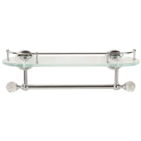 Полка стеклянная 36 см Migliore Amerida ML.AMR-60.429.CR