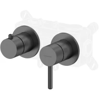 Смеситель для ванны Whitecross Y Y1243GM встраиваемый, оружейная сталь