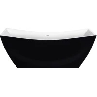 Акриловая ванна Lagard Issa Black Agate lgd-issa-ba 178x75 см, отдельностоящая, черный
