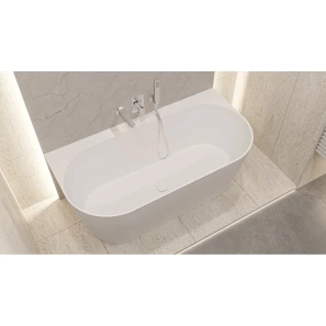 Изображение товара ванна из литьевого мрамора 155x78 см whitecross pearl b 0215.155078.200