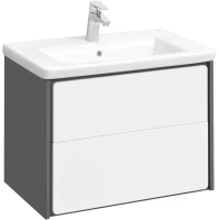 Тумба белый глянец/антрацит 67,7 см Roca Ronda ZRU9302964