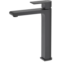 Смеситель для раковины Aquatek Лира AQ1404MB без донного клапана, черный матовый