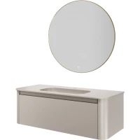 Комплект мебели Armadi Art Voi Cashmere 782-120-C + 786-120-C + 545-100-G 122 см, подвесной, кашемир матовый