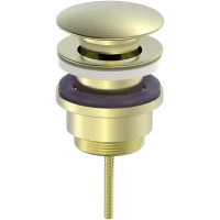 Донный клапан для раковины Oliveeka OL-SS07-BG универсальный, золотой матовый