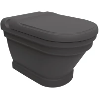 Унитаз подвесной Creavit Antik AN320-00AM00E-0000 с функцией биде, антрацит матовый