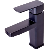 Смеситель для раковины OneLife P06-021b черный матовый