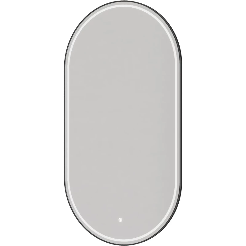 Зеркало Armadi Art 568-GM 60x110 см, с LED-подсветкой, сенсорным выключателем, диммером, антизапотеванием, оружейная сталь