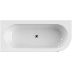 Изображение товара акриловая ванна 179x79 см cezares slim slim corner-180-80-60-l-nero-set