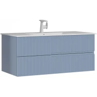 Тумба с раковиной голубой матовый 120 см ORKA Moonlight 5001507