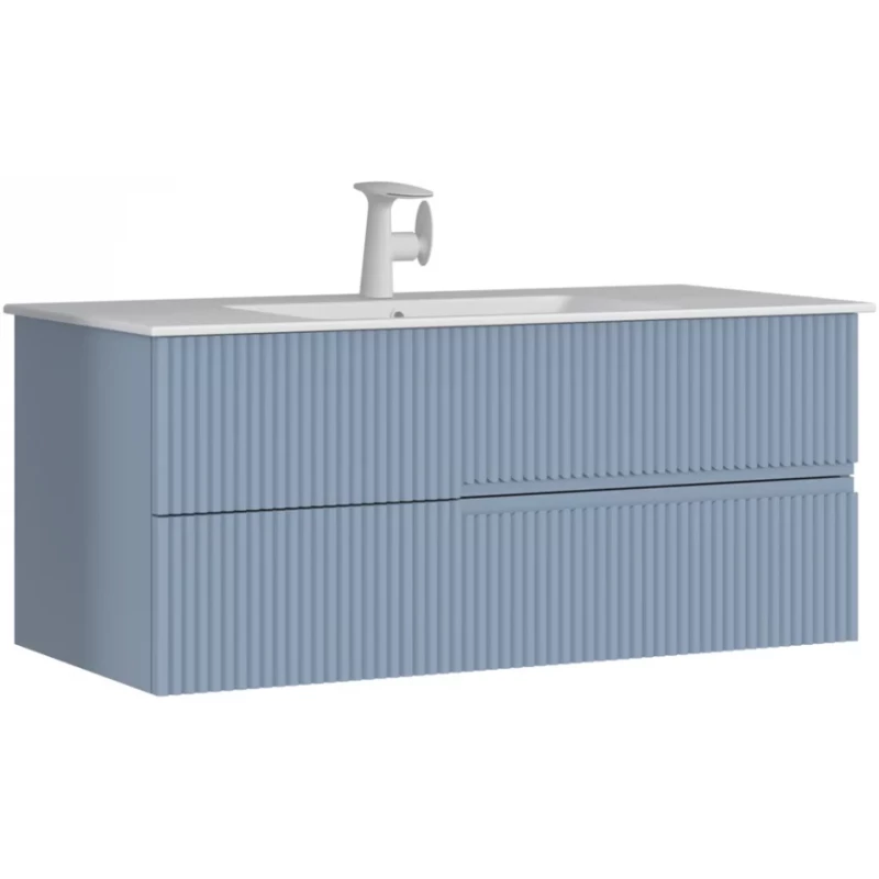 Тумба с раковиной голубой матовый 120 см ORKA Moonlight 5001507 Тумба с раковиной голубой матовый 120 см ORKA Moonlight 5001507