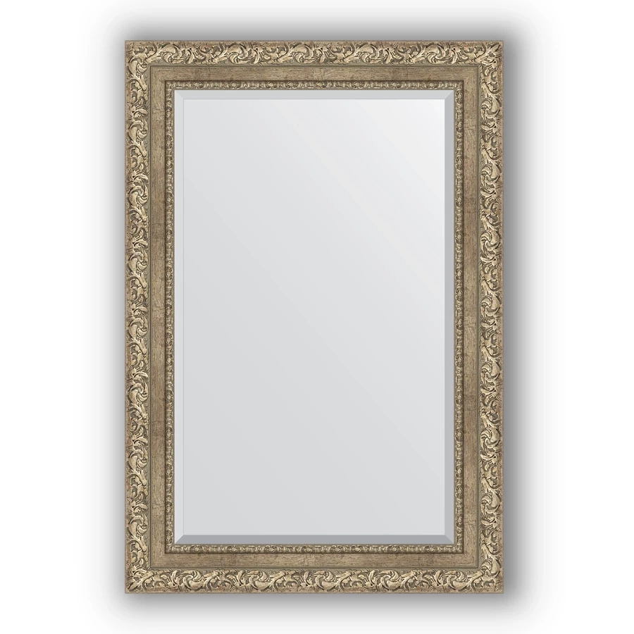 Зеркало 65x95 см виньетка античное серебро Evoform Exclusive BY 3435