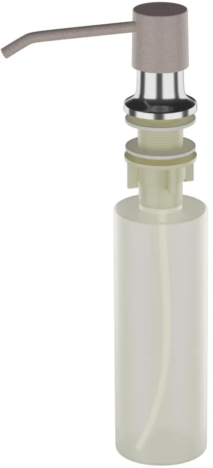 Дозатор для жидкого мыла Ulgran U-01-302 330 мл, встраиваемый, для кухни, песочный