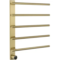 Полотенцесушитель электрический Wonzon & Woghand Nurnberg WW-AL345-BG 627x520,5, МЭМ левый, золотой матовый