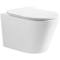 Унитаз подвесной Ceruttispa Faro Aria CT10833 безободковый, торнадо, с сиденьем микролифт, белый