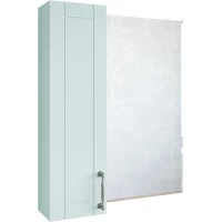 Зеркальный шкаф 59,6x71 см мятный матовый L Sanflor Глория C000005824