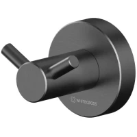 Крючок Whitecross Ergo ER2212GM двойной, для ванны, оружейная сталь