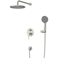 Душевой комплект Cezares Relax RELAX-DSET-IN 220 мм, со смесителем, сатин