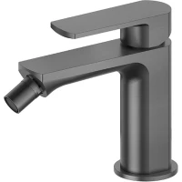 Смеситель для биде Newform Haka 72027.59.064 без донного клапана, оружейная сталь матовый