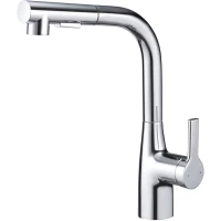 Смеситель для кухни G.Lauf GOG4-A012 с выдвижным изливом, хром