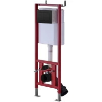 Инсталляция для унитаза D&K DI8540116 с кнопкой смыва, черный матовый