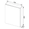 Зеркальный шкаф 70x90 см белый Aquanet Рондо 00189161 - 4