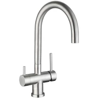 Смеситель для кухни с подключением к фильтру нержавеющая сталь Longran Sprint Logic LM2191 SS