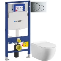 Комплект подвесной унитаз MEER MR-2100 + система инсталляции Geberit 111.300.00.5 + 115.770.21.5 + 111.815.00.1