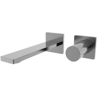 Смеситель для раковины Vincea Alto VBFW-6AL1GM встраиваемый, без донного клапана, вороненая сталь