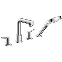 Смеситель на борт ванны на 4 отверстия Hansgrohe Talis S 72418000