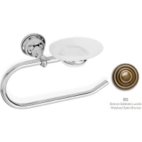 Полотенцедержатель кольцо с мыльницей Stil Haus Elite EL79(25) бронза