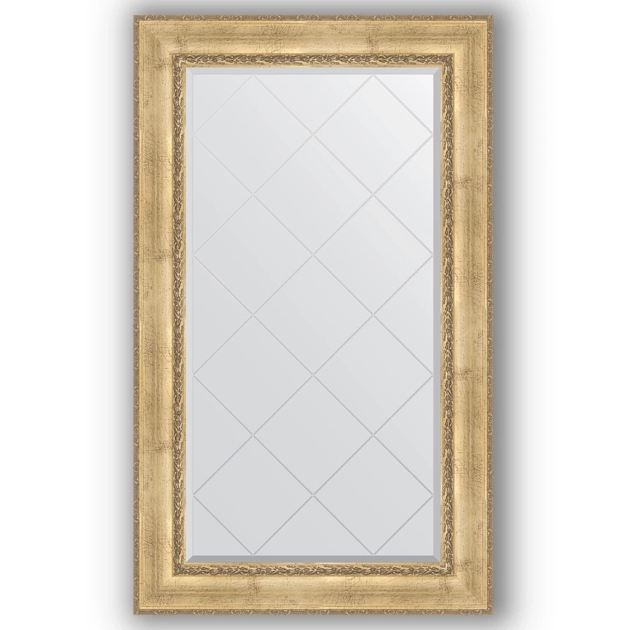 Зеркало 82x137 см состаренное серебро с орнаментом Evoform Exclusive-G BY 4256