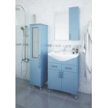 Комплект мебели голубой матовый 66 см Sanflor Глория C04592 + 1.WH10.9.651 + C000005687