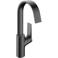 Смеситель для раковины Hansgrohe Vivenis 75030340 с донным клапаном, черный хром матовый