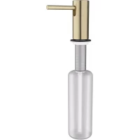 Дозатор для жидкого мыла Paulmark Stork D006-LG встраиваемый, для кухни, светлое золото