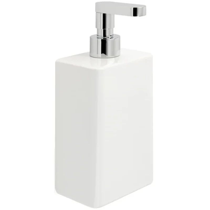 Дозатор для жидкого мыла Stil Haus Living LV30AP(08) настольный, хром/белый
