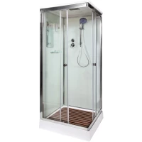 Душевая кабина 100x100x220 см Deto K401SEL прозрачное