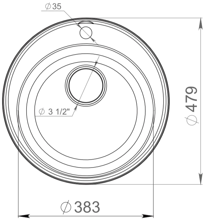 Кухонная мойка GranFest Quarz черный GF-Z08 08CHEPHYI - фото 3