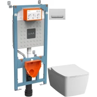 Комплект подвесной унитаз + система инсталляции VitrA Metropole 9820B003-7201