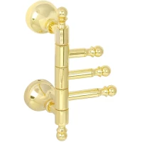 Крючок Veragio Gialetta Dorato VR.GIL-6435.DO тройной, поворотный, для ванны, золотой