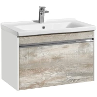 Тумба белый глянец/бетон пайн 76 см Акватон Капри 1A230201KPDA0