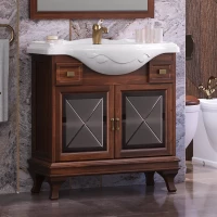 Тумба с раковиной светлый орех 87,5 см Opadiris Борджи