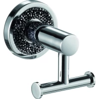 Крючок Sanibano Ebano H2014/09DB двойной, для ванны, хром