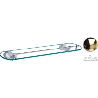 Полка стеклянная Sanibano Zafiro H9900/62GOLD золотой